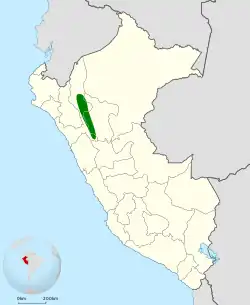 Distribución geográfica del tororoí rojizo.