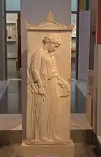 Estela funeraria de Nea Kalikratia, hacia 440&nbsp;a.&nbsp;C.