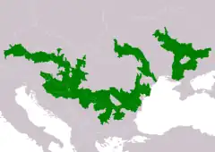 Distribución de Gymnocephalus baloni