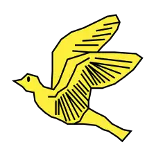 Paloma volante (volant) (alas adosadas y elevadas)