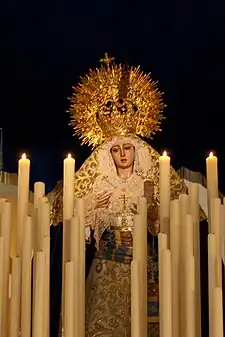 Virgen de Nuestra señora de los Dolores, original de Luis Álvarez Duarte.