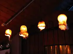 Lámparas hechas con testículos