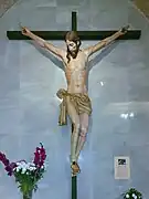 Talla de Cristo crucificado.