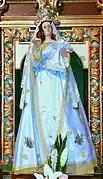 Talla de la Virgen del Rosario.