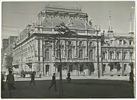 Palacio Izrael Poznański en la década de 1950