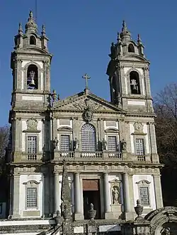 Iglesia del santuario del Bom Jesus do Monte
