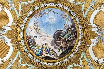 El triunfo del nombre de Jesús de Louis Dorigny