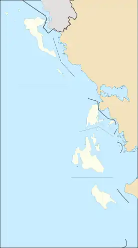 Isla Arkoudi ubicada en Islas Jónicas