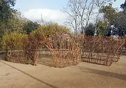 Iglú de troncos de sauce