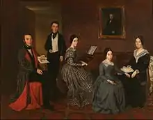 La familia de Jorge Flaquer, 1842-45. Museo del Romanticismo, Madrid.