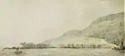 Kealakekua Bay and the Village Kowroaa, 1779 tinta lavada y acuarela John Webber, Honolulu Academy of Arts