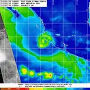 Radar del huracán Jova.