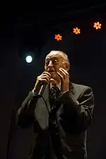 Godoy cantando en el festival del Día del Tango de 2011.