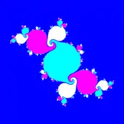 Conjunto de Julia para fc(z) = z^2 - 0.110 + 0.6557i.