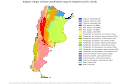 Mapa de climas de Argentina. Clasificación según Koppen-Geiger, proyecciones para el período 2071-2100.