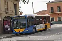 Línea C1 en la estación RENFE de Guadalajara, agosto 2021