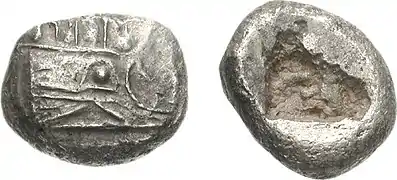 Moneda de Fasélide, Licia. Ca. 550-520&nbsp;a.&nbsp;C.