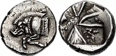Moneda de Licia. Ca. 520-460&nbsp;a.&nbsp;C.