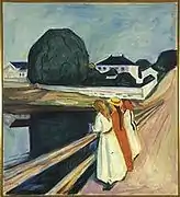 Chicas en el puente (1927), el Museo Munch de Oslo.