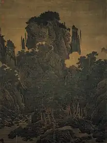 El viento en los pinos entre una miríada de valles, de Li Tang, 1124.