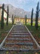 Gran escalera de Lierna al lago diseñada por Castiglioni