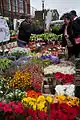 Mercado de flores en Londres.