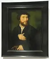 Retrato de hombre, pintura de Joos van Cleve (h. 1525-35)
