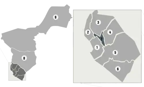 Urban areas of La Paz
