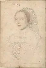 Madeleine de Mailly, por François Clouet.