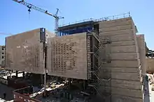 Photo of the Parliament House under construction