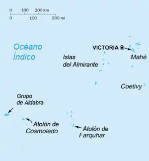 Localización del grupo en las islas Exteriores