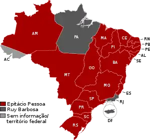 Elecciones presidenciales de Brasil de 1919