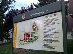 Mapa de las instalaciones del campus.