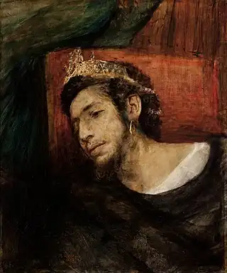 Autorretrato como Asuero, 1876