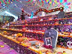 Mega ofrenda de Pachuca en 2019.