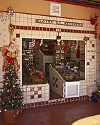 Puesto de venta de conservas.