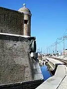 Ángulo del Lazareto, donde está la placa conmemorativa