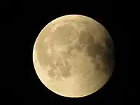 Término de la penumbra del eclipse, visto desde Alemania.
