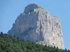 Monte Aiguille visto desde el Pas de l'Aiguille