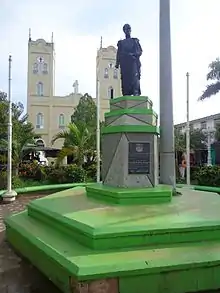 Monumento en honor a Simón Bolívar.
