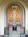 Mosaico en la tumba de Georg Clages (1894-1920), Urnenhain Tolkewitz, Dresde