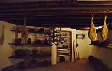 Despensa del siglo&nbsp;XIX en el Museu Romàntic Can Papiol de Villanueva y Geltrú