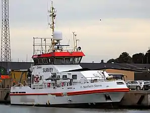 Northern Storm de Clintons en el puerto de Ystad (Suecia).