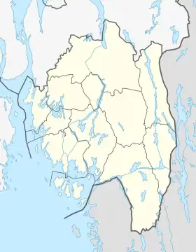 Halden ubicada en Østfold