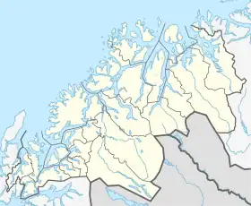 Andørja ubicada en Troms