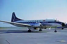 Convair CV-440 Metropolitan en el aeropuerto internacional de Ostende-Brujas (1963)
