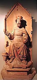 Olaf II el Santo de la iglesia de Austevoll,  Storebø.