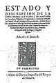 Estado y descripción de la ... catedral de Pamplona (1626)