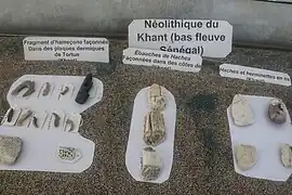 Útiles líticos del Neolítico de Khant.