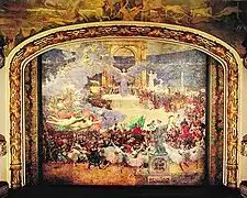 Telón pintado a mano del Teatro Municipal de Río de Janeiro, por Eliseu Visconti en 1908